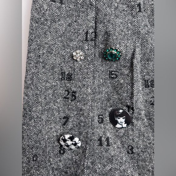 Baby Mara Girls Artsy Pin Tweed Skirt 8 - Picture 4 of 8